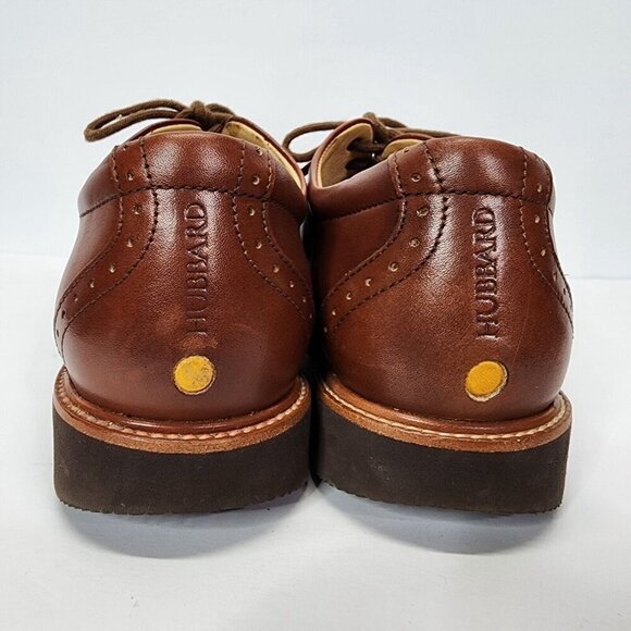 Samuel Hubbard Market Cap Brogue Dress Shoes Whisky Brown Leather Men 9M - Picture 9 of 16
